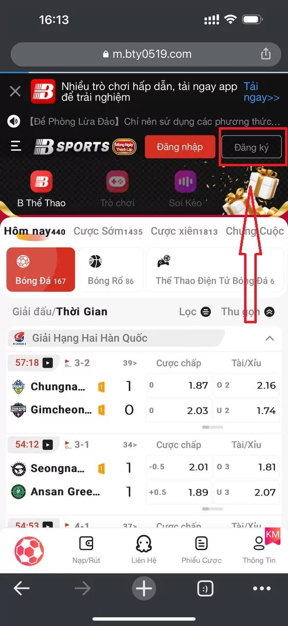 Hướng dẫn đăng ký Bsport - BSPORT - TO79
