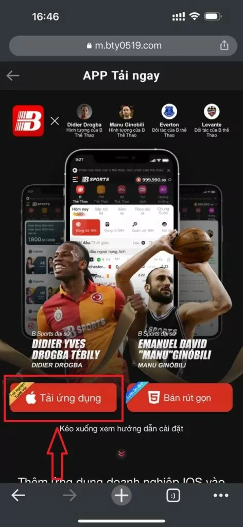 Hướng dẫn tải App Bsport - BSPORT - TO79
